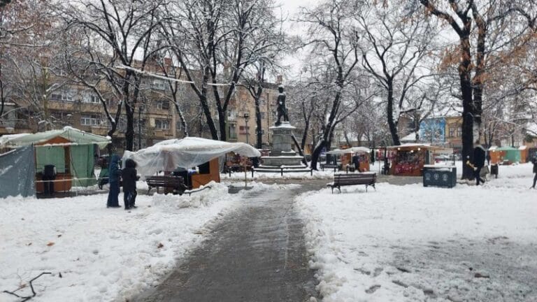Zimske čarolije u Požarevcu i problemi pešaka i vozača (FOTO)