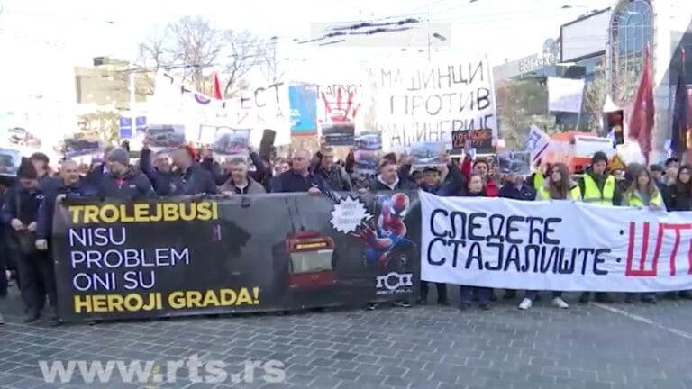 Protest radnika GSP-a, pridružili im se studenti