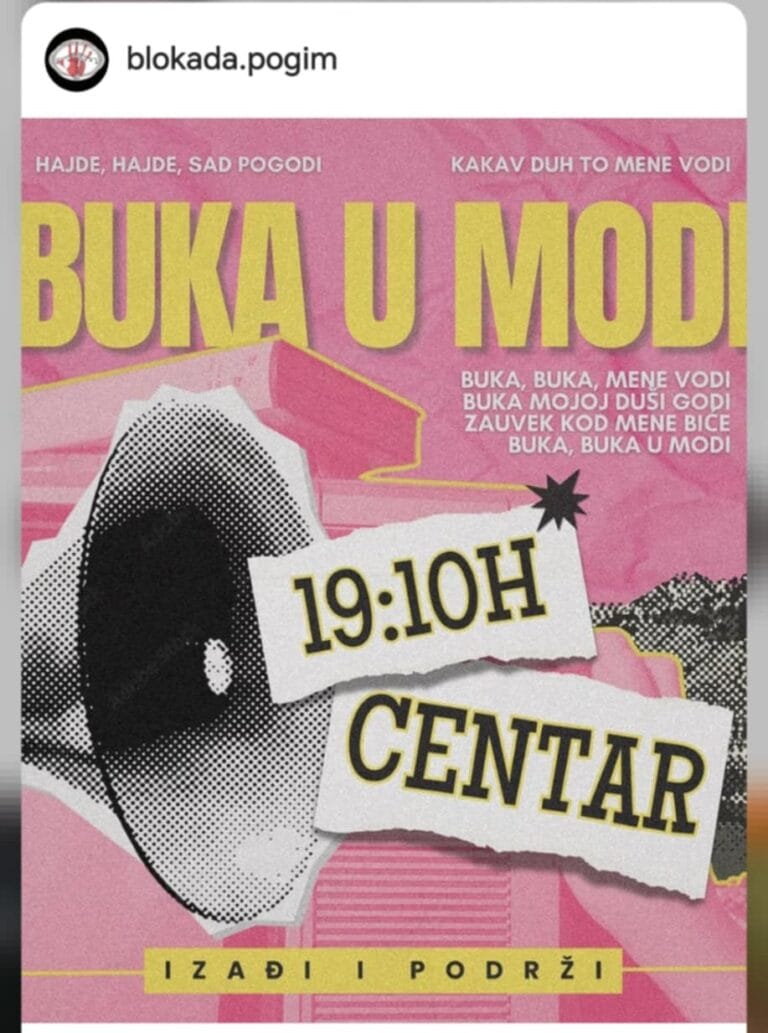 Maturanti pozivaju na petominutnu buku