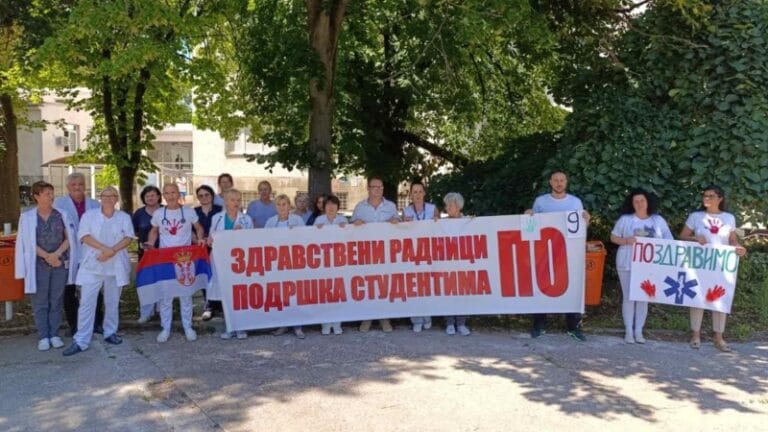 Tišina je i danas odjekivala kod bolnice u Požarevcu