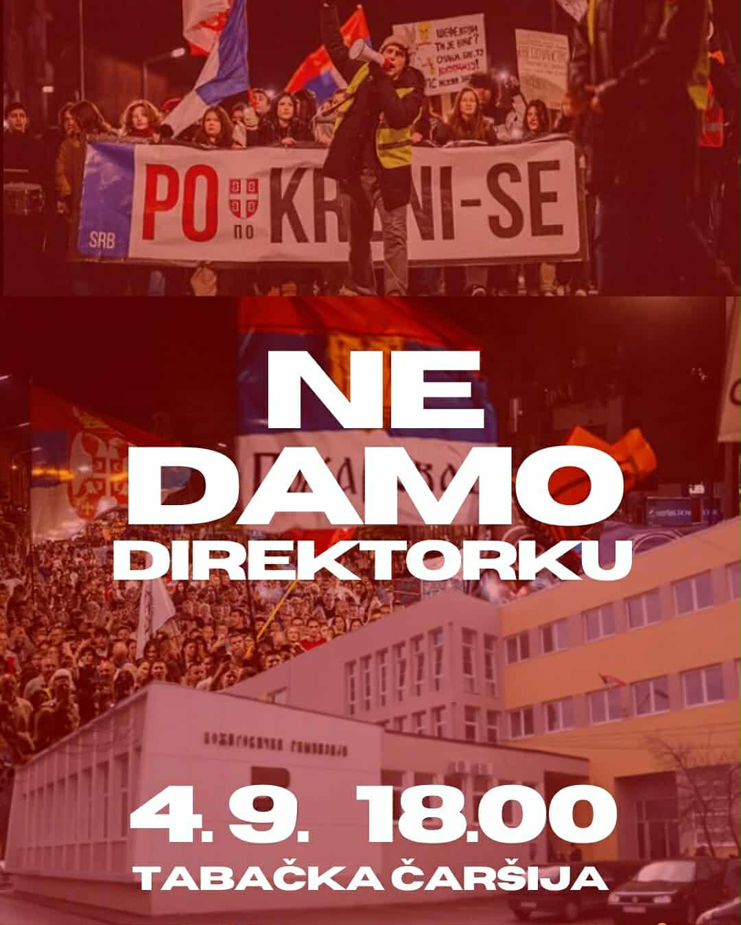 Protestna šetnja „Ne damo direktorku“ u Požarevcu 1 Ne damo direktorku