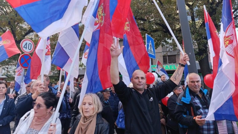 Vučević i Macut na skupu u Požarevcu 4 Protiv blokada 7