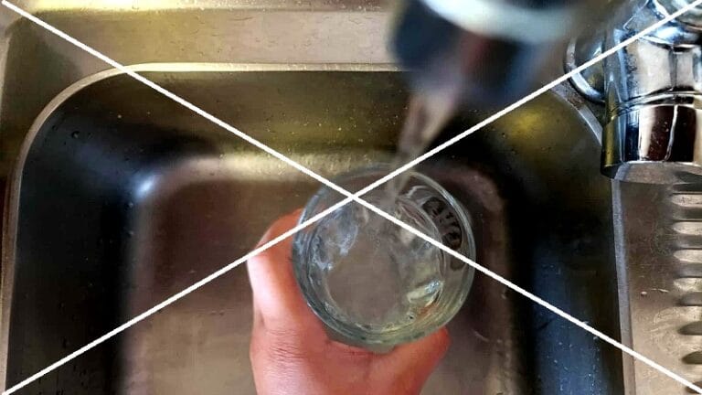 Upozorenje: voda nije za piće i pripremu hrane