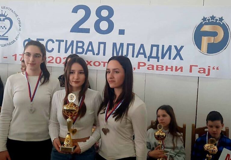 Mia Ilić najbolja šahistkinja među juniorima centralne Srbije