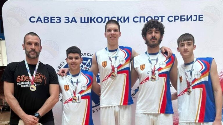 Veliki uspeh ekipe Požarevačke gimnazije – prvo mesto u basketu