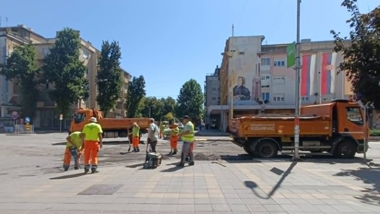 Gužva u centru Požarevca: Evo koji su radovi u toku