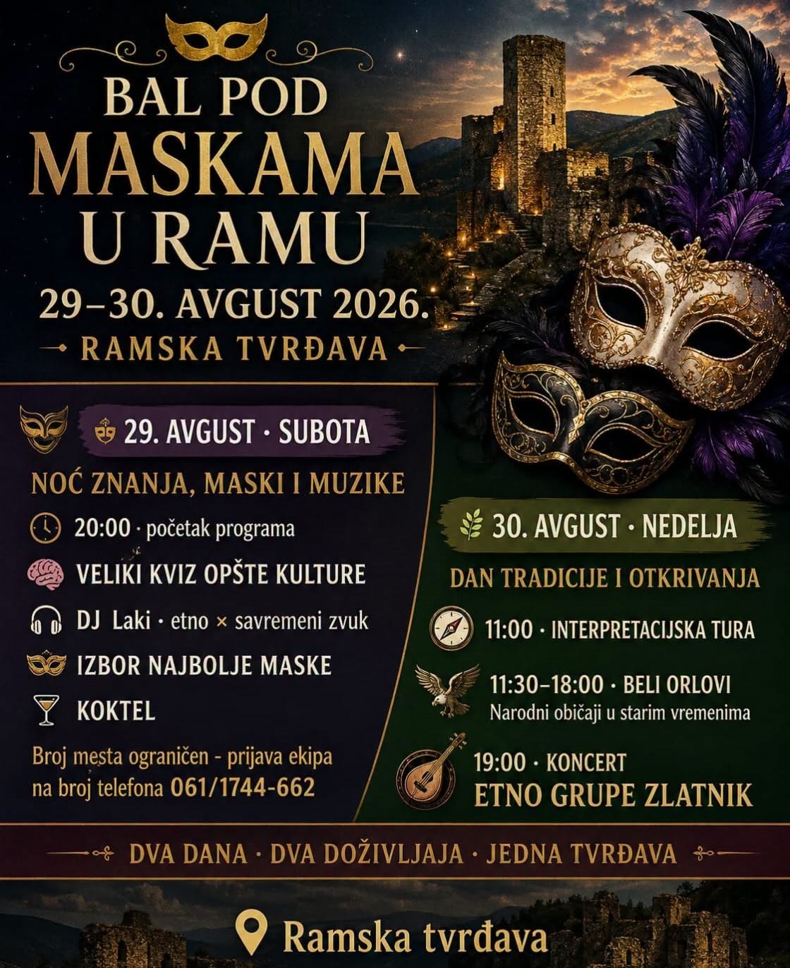 bal pod maskama plakat