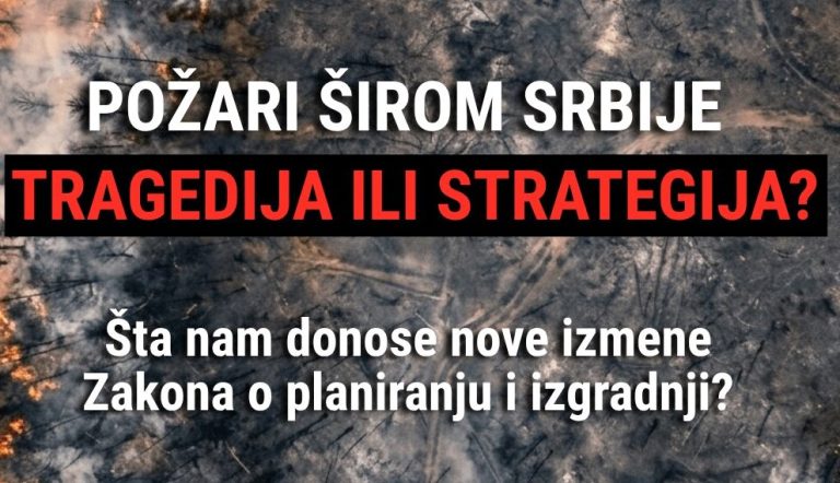 Omogućena izgradnja projekata od javnog interesa u izgorelim šumama