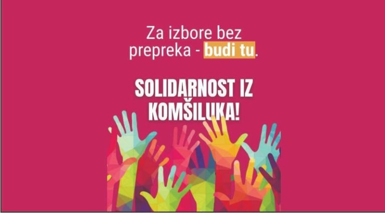 Pomoć iz komšiluka osobama sa invaliditetom za glasanje